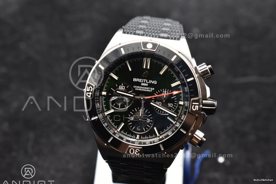 Robber 1:1 On Chronomat SS Edition Colorful 536 44mm A BLSF Best B01 Dial Bracelet Green 0916